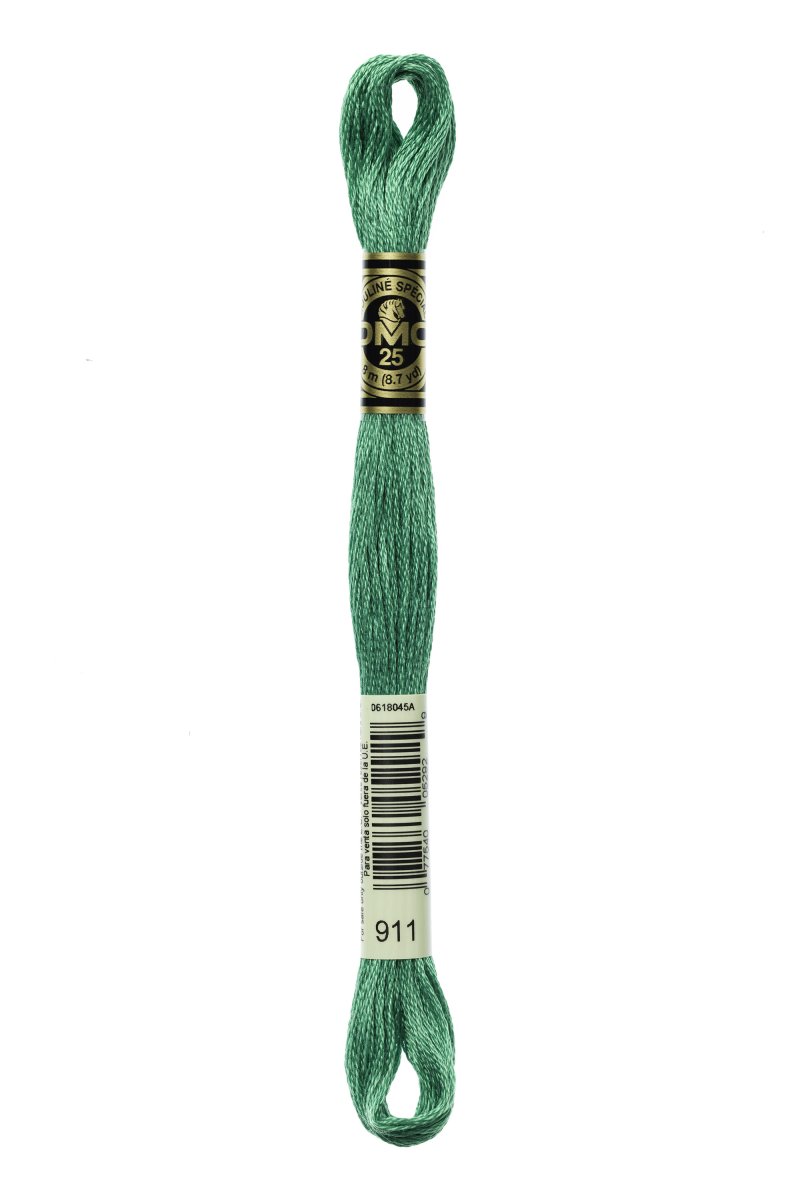 DMC Mouliné art. 117, nr 911 Medium Emerald Green - 2