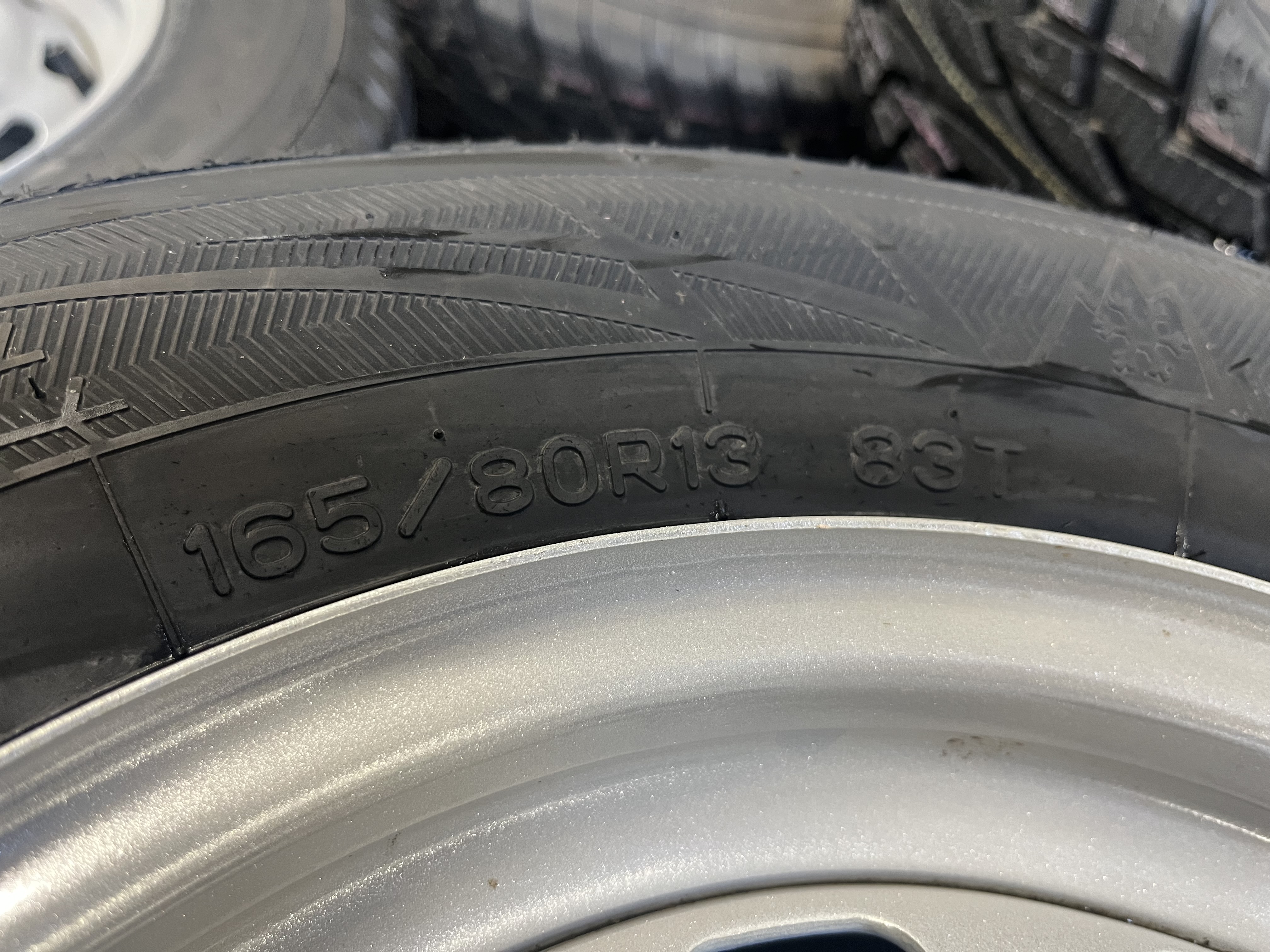 Vinterhjul odubbade 165/80 R13 5 bult lagerrensning - 4