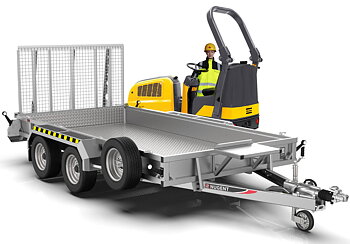 315 x 161 cm - ::: 3500 kg ::: Nugent Maskintrailer  P3116H