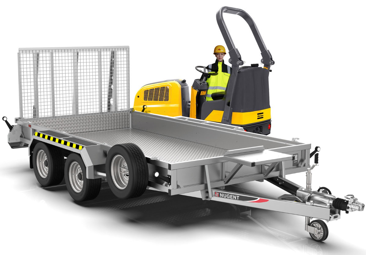 315 x 187 cm - ::: 3500 kg ::: Nugent Maskintrailer P3118H