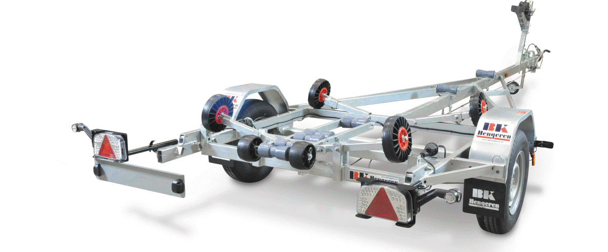  Båttrailer BK P1522T 1500kg Aluminiumfälgar