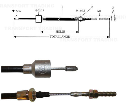 Bromsvajer BPW hylsa 23mm