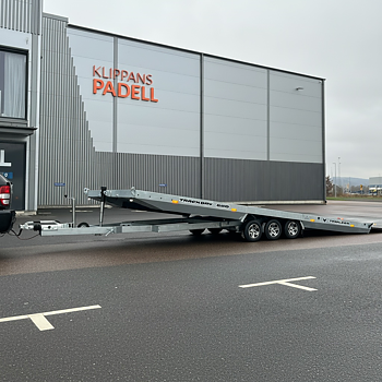 4P TrackDay 550TD G3 Open Wade Biltrailer 237 x 550 cm 3 axlad
