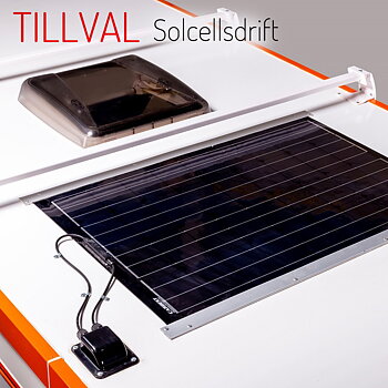 12V  =270W  = solcellspanel  i skåptrailer