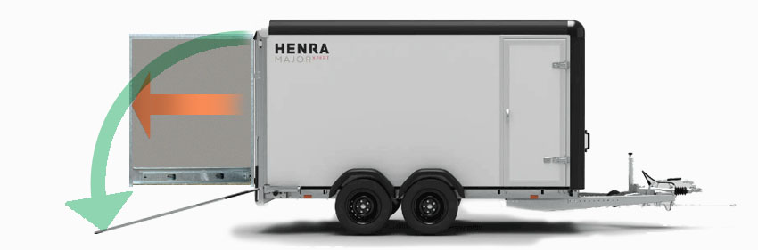 Henra - skåp - kombinerad ramp / dörr ::  BREDD 158 cm - 4