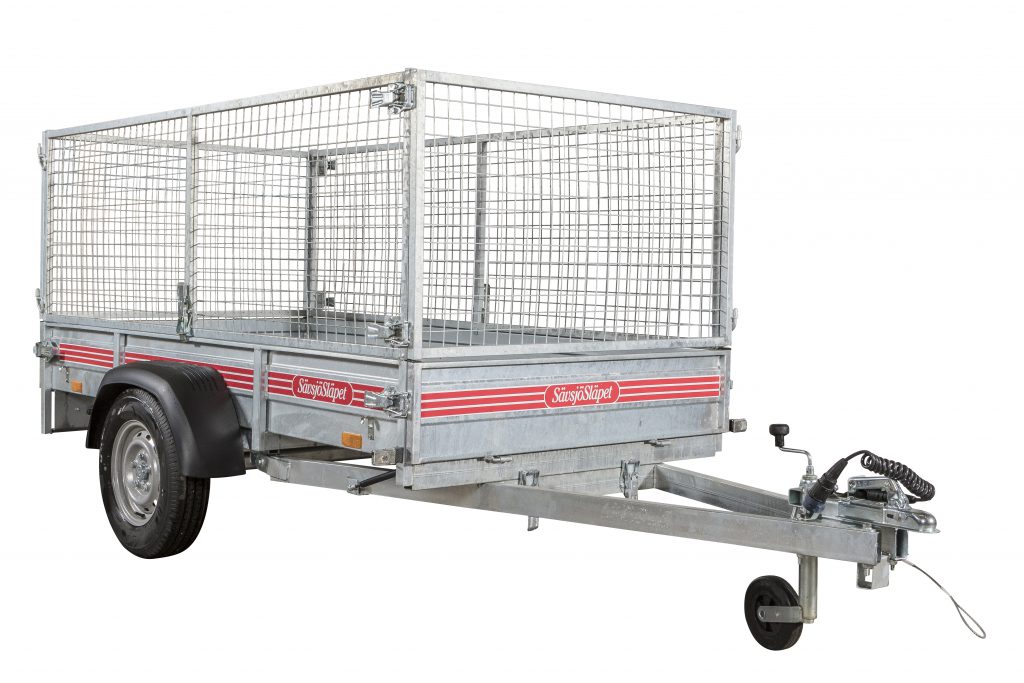 SLÄPVAGN ::: 250 x 130 cm - 500 < - - > 750 kg  :: OBROMSAD :: Sävsjö FTO 2500  - 2