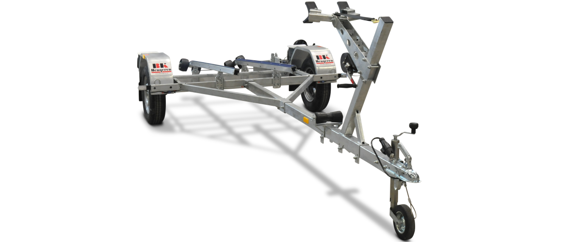 12 fots - 750 kg = för vattenskoter =  Båttrailer BK PS0712 - 2