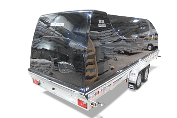 Flaktrailer 520 x 205 cm -med svart kåpa :: 2700 :: 3500 kg - BK - Black Edition -