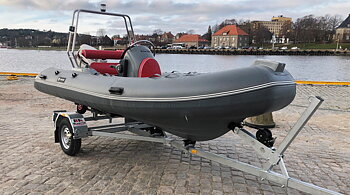 17-fots (2) - 750 kg  = för ribbåtar =  Båttrailer BK 0716T RIB
