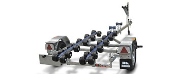  17-fots  - 750 kg = för pioner = Båttrailer BK P0716 Pio