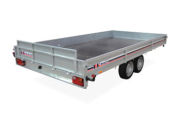 SLÄPVAGN ::: 416 x 220 cm :: BROMSAD :: HÖGBYGGD - 2000 — 2700 kg - BK #41