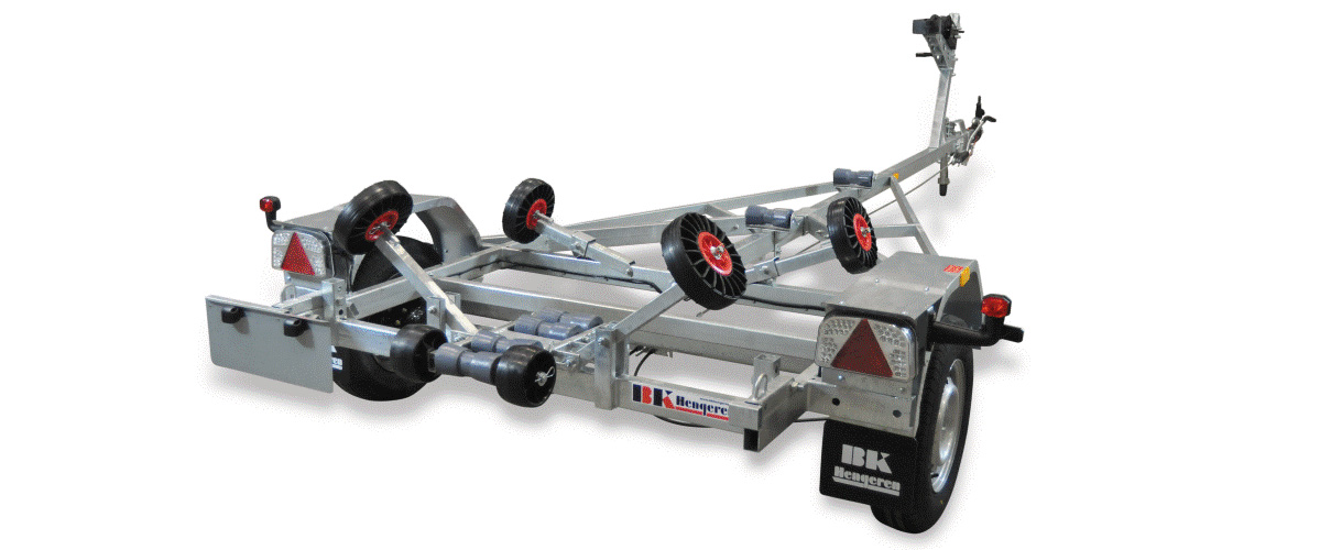 19-fots (1) - 1100 kg = Båttrailer BK P1119T