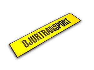 Djurtransportskylt bak