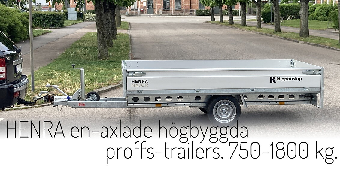 Högbyggd en-axlad
