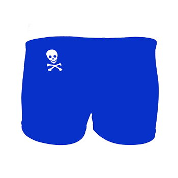 Badehosen Boy klassische Boxer style blau