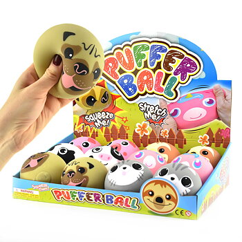 BALL ANIMAL SQUEEZE 9cm