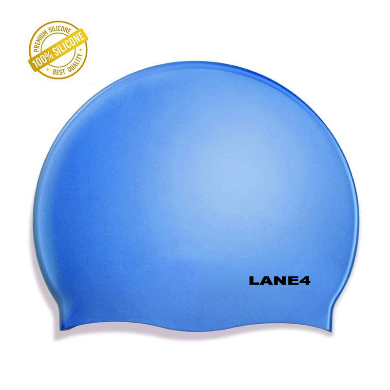 Badekappe Solid Silicon Hellblau