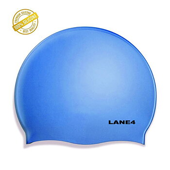 Badekappe Solid Silicon Hellblau