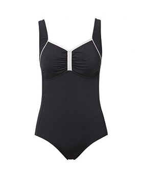 Badeanzug La Traviata schwarz/weiss von Trofé mit C-Cup
