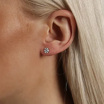 Snö Of Sweden Pi Stone Ear 6 mm Silver/Clear