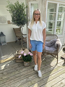 Culture Asta Twill Shorts Powder Blue