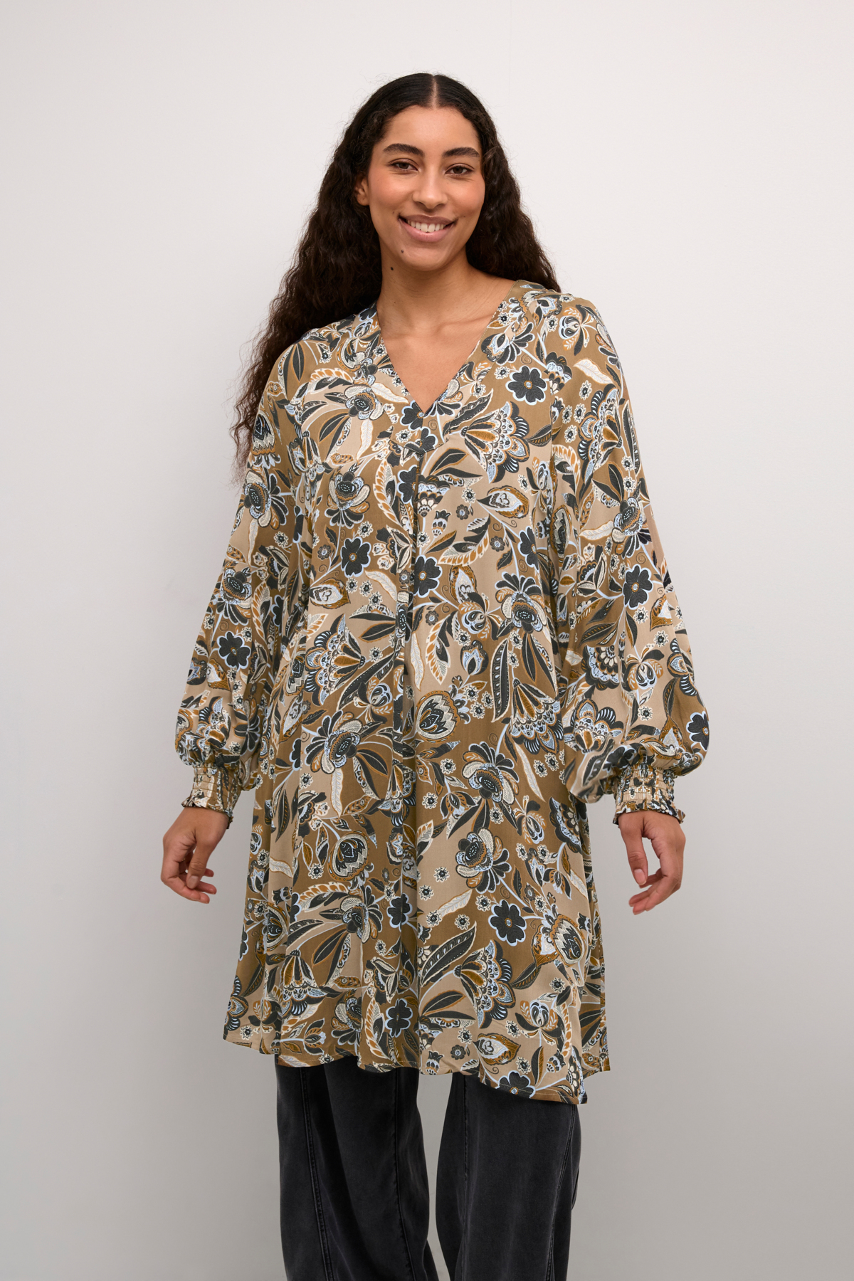 Culture Dittemarie Short Dress Sand Flower - 2