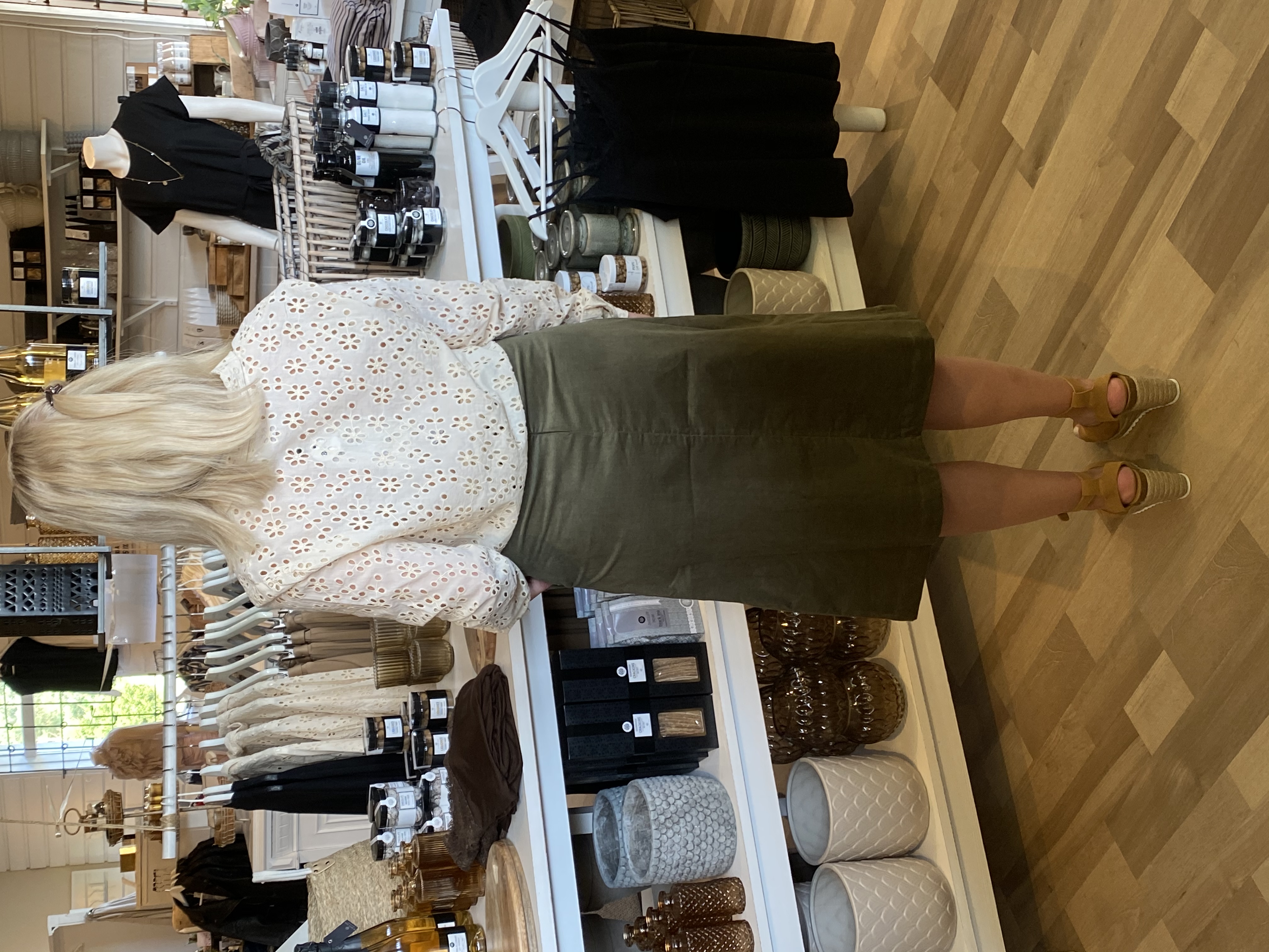 Saint Tropez Cordie Skirt Army Green - 2