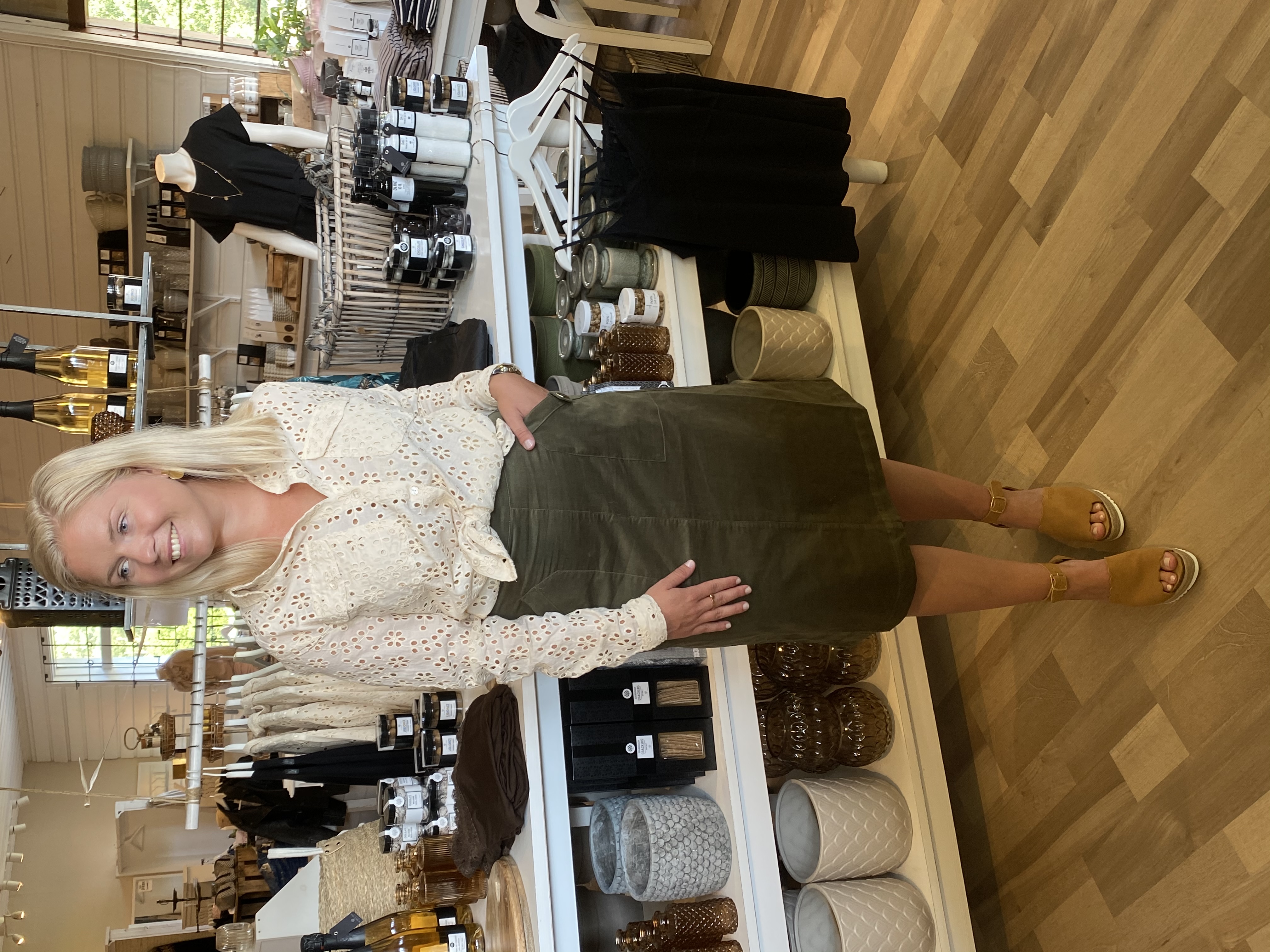 Saint Tropez Cordie Skirt Army Green