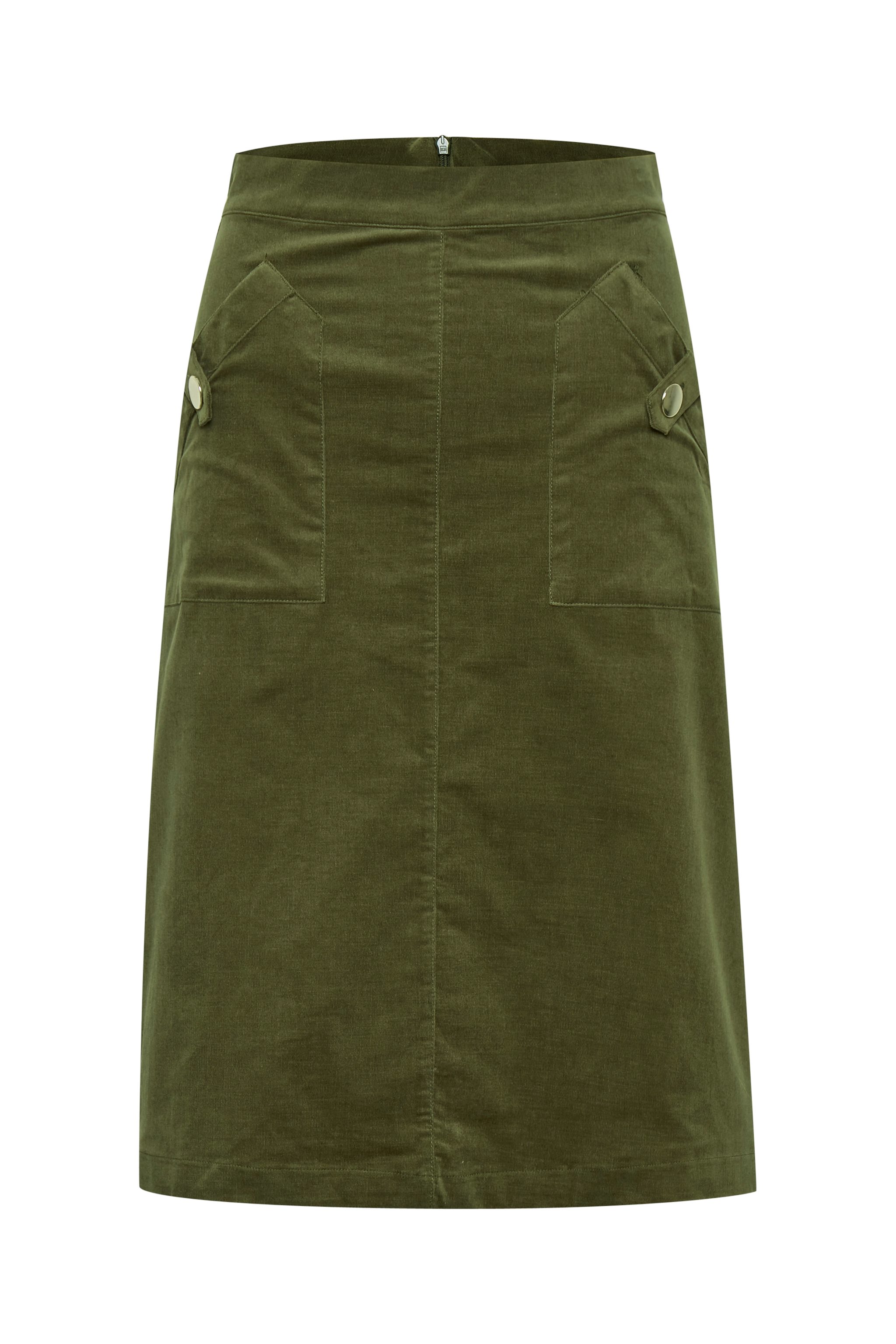 Saint Tropez Cordie Skirt Army Green - 3