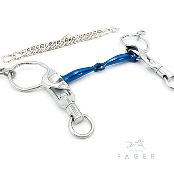 Fager "Sabina"  Icelandic Titanium FSS™ Single Jointed Short Shanks bit 