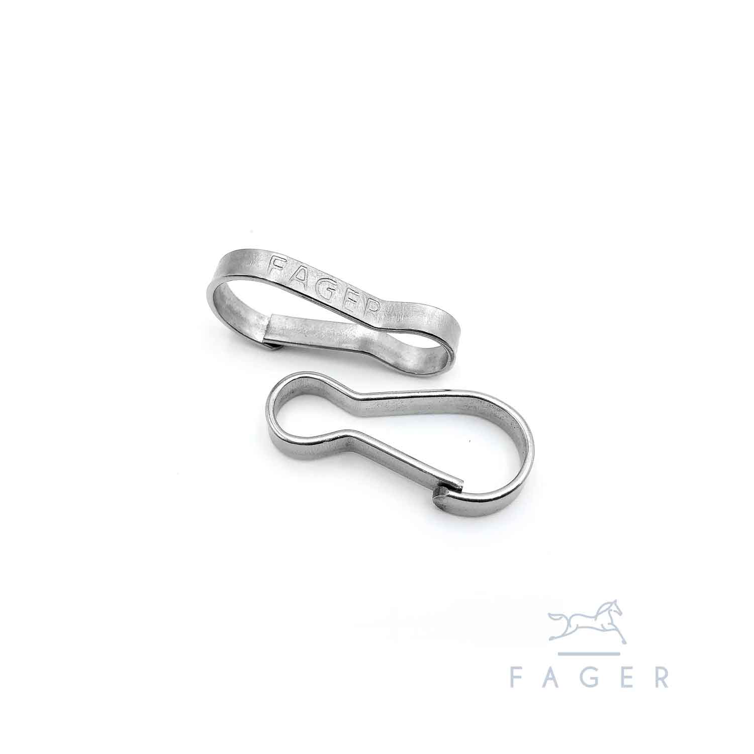 Fager's Secure Clasp Silver el. Svart.