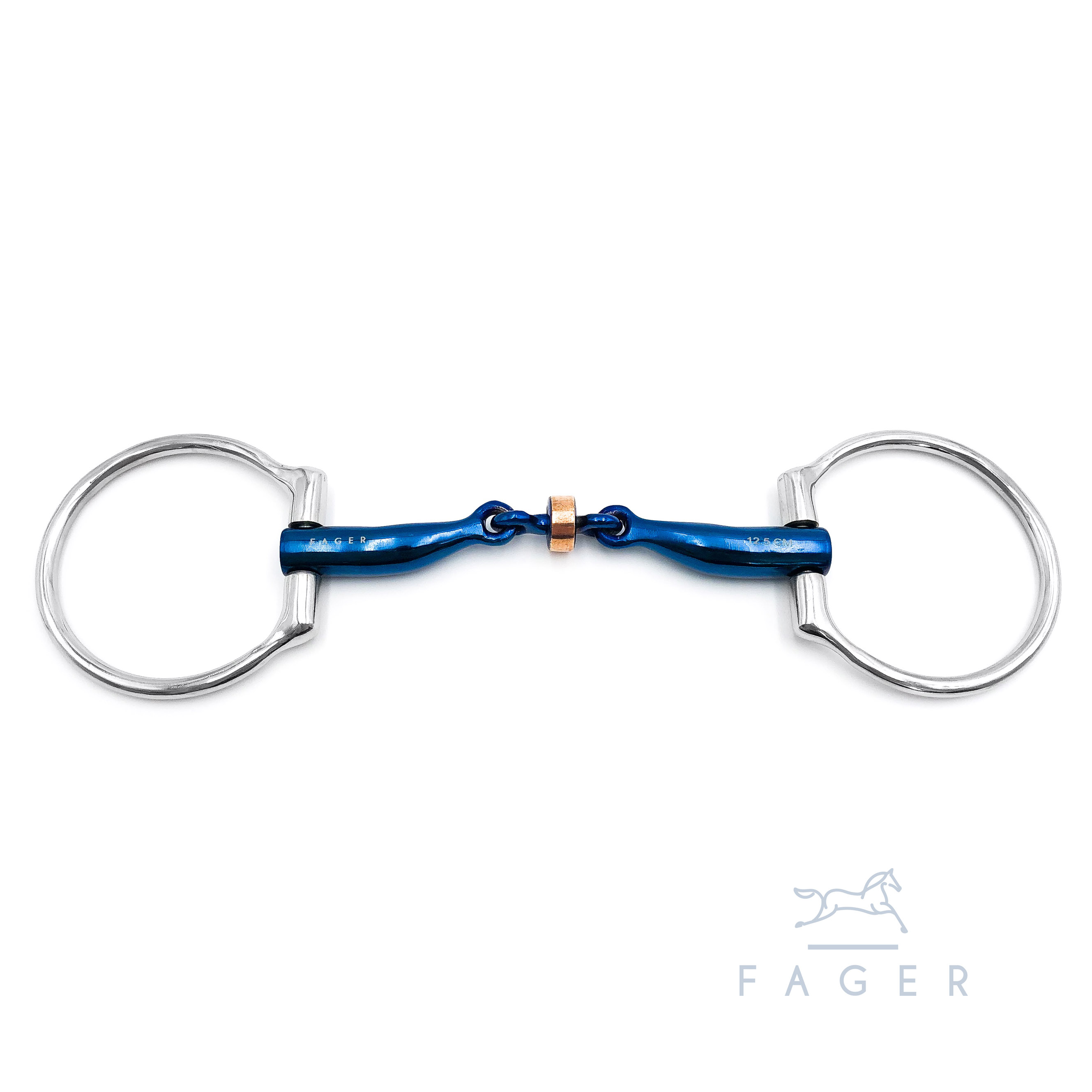 Fager "Sally" Titanium Anatomic Copper Roller Eggbutt bit  - 3