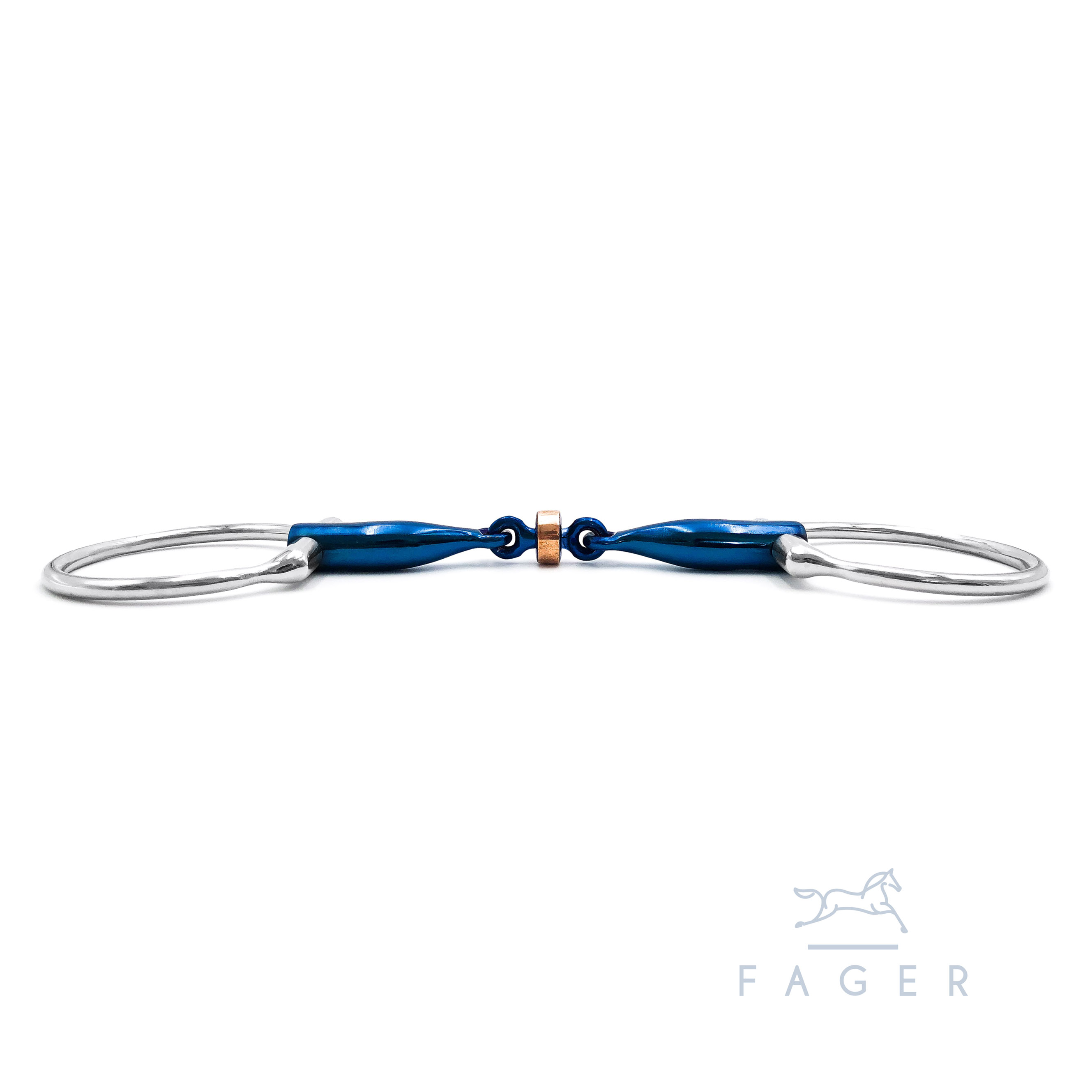 Fager "Sally" Titanium Anatomic Copper Roller Eggbutt bit  - 2
