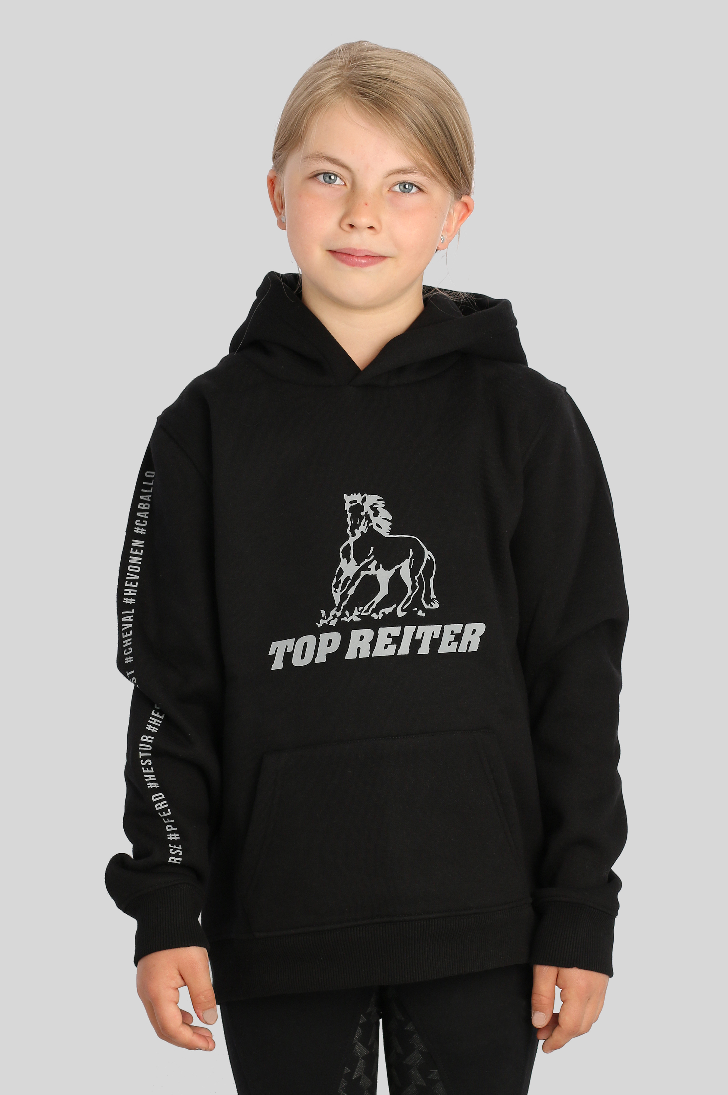 Top Reiter "Hestur" Hoddie barn - 7