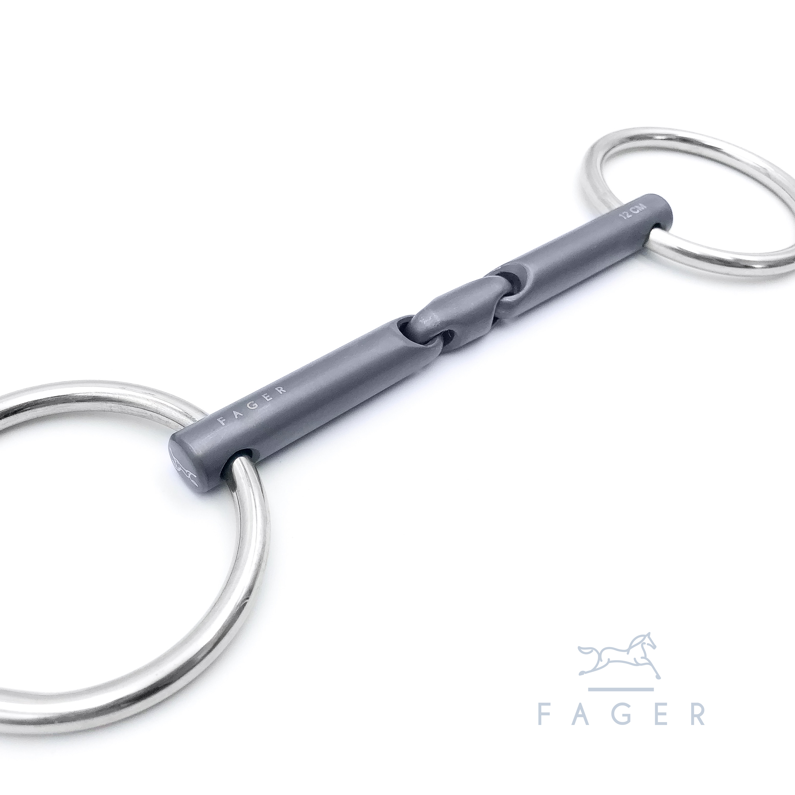  Fager "MADELEINE "-  Bridoon Double Jointed Titanium bit - 2