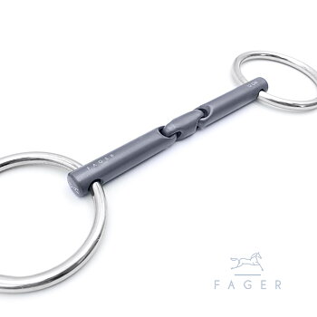  Fager "MADELEINE "-  Bridoon Double Jointed Titanium bit
