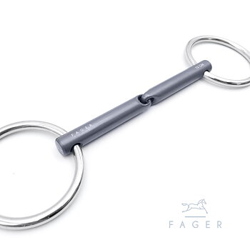 Fager "MADELEINE" - Bridoon Single Jointed Titanium bit