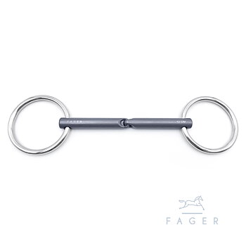 Fager "MADELEINE" - Bridoon Single Jointed Titanium bit