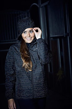 Equipage "Eira" Reflective jacket svart/grå