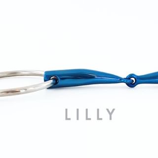 Fager "Lilly" Titanium Single jointed Bar Relief Loose Rings bit  - 2
