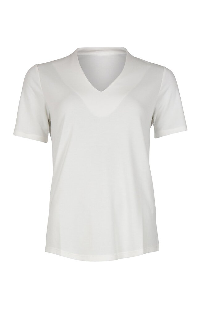 Topp Yr v-ringad offwhite