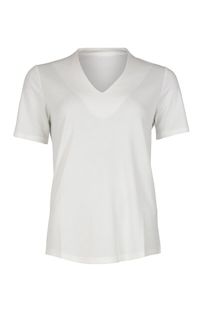 Topp Yr v-ringad offwhite