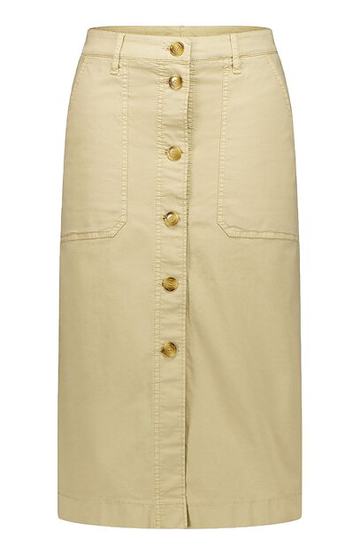 Bomullskjol Janina2 knappar beige