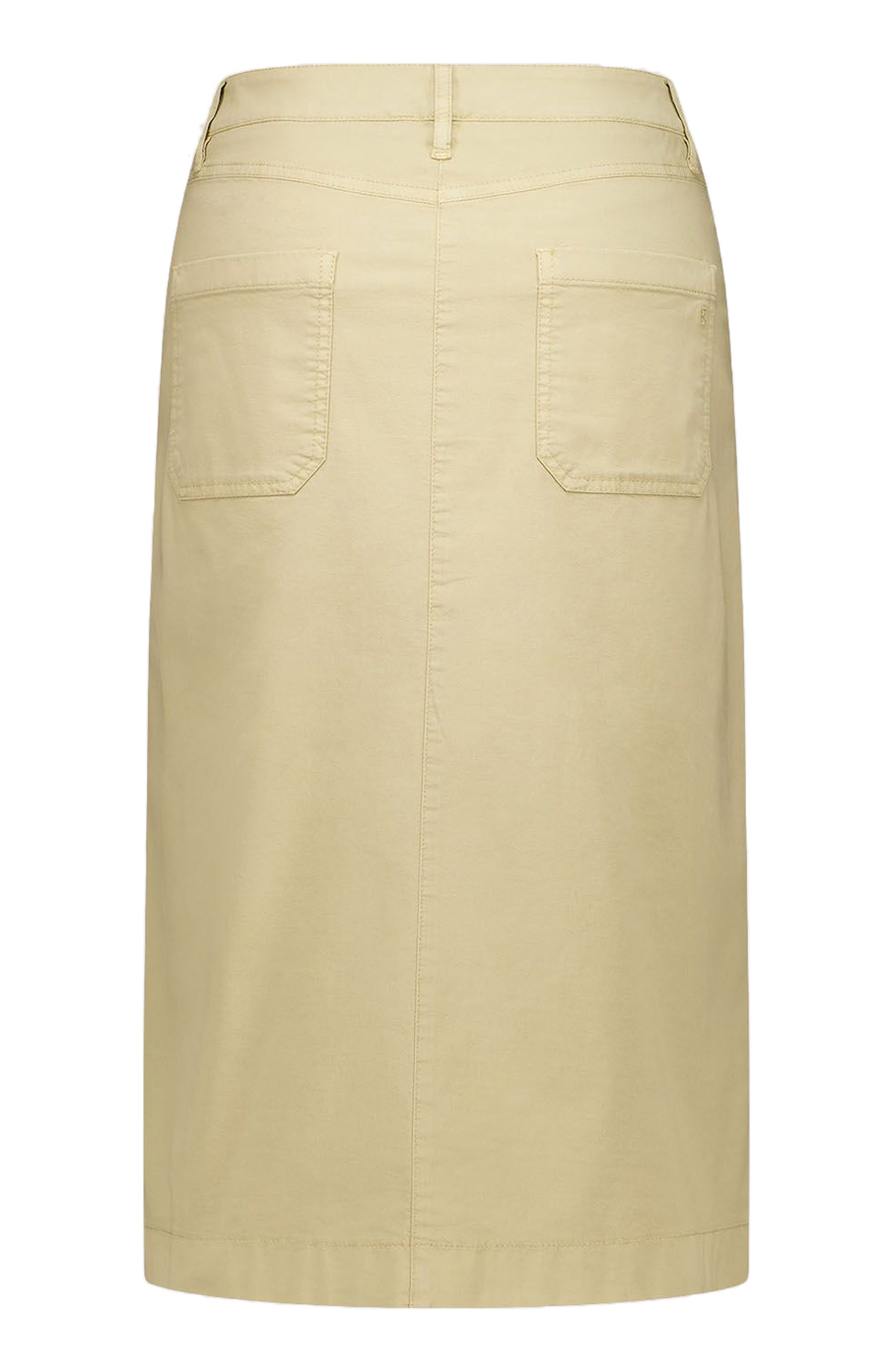Bomullskjol Janina2 knappar beige - 2