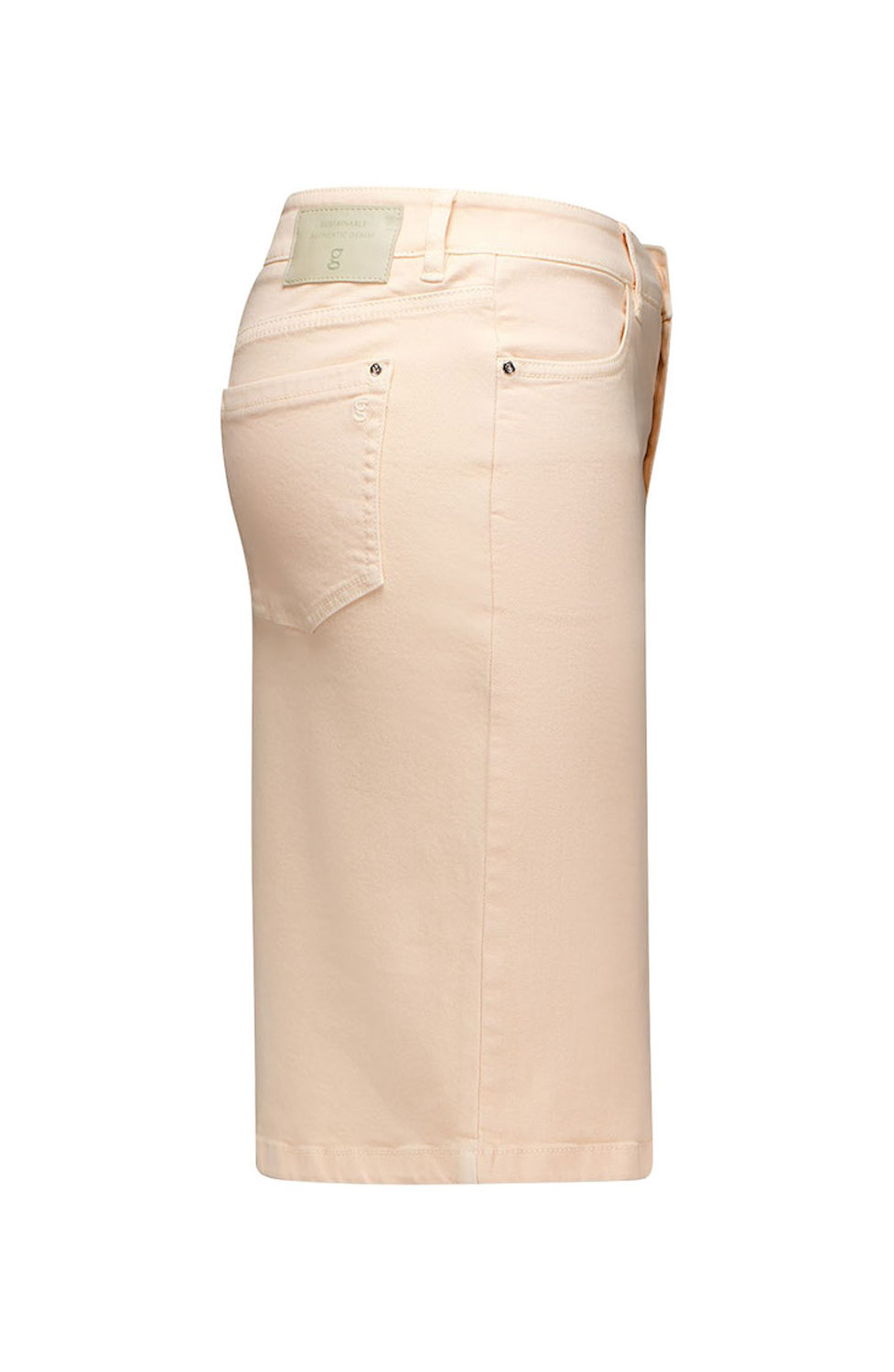 Jeanskjol Hedi550 ljus aprikos - 2