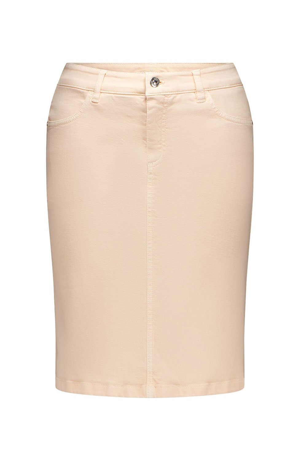 Jeanskjol Hedi550 ljus aprikos