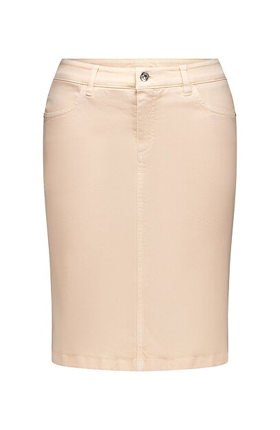 Jeanskjol Hedi550 ljus aprikos