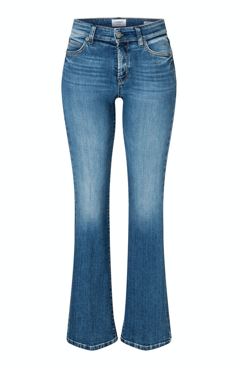Jeans Paris flared mellanblå denim - 4