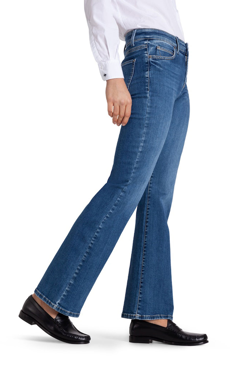 Jeans Paris flared mellanblå denim - 2