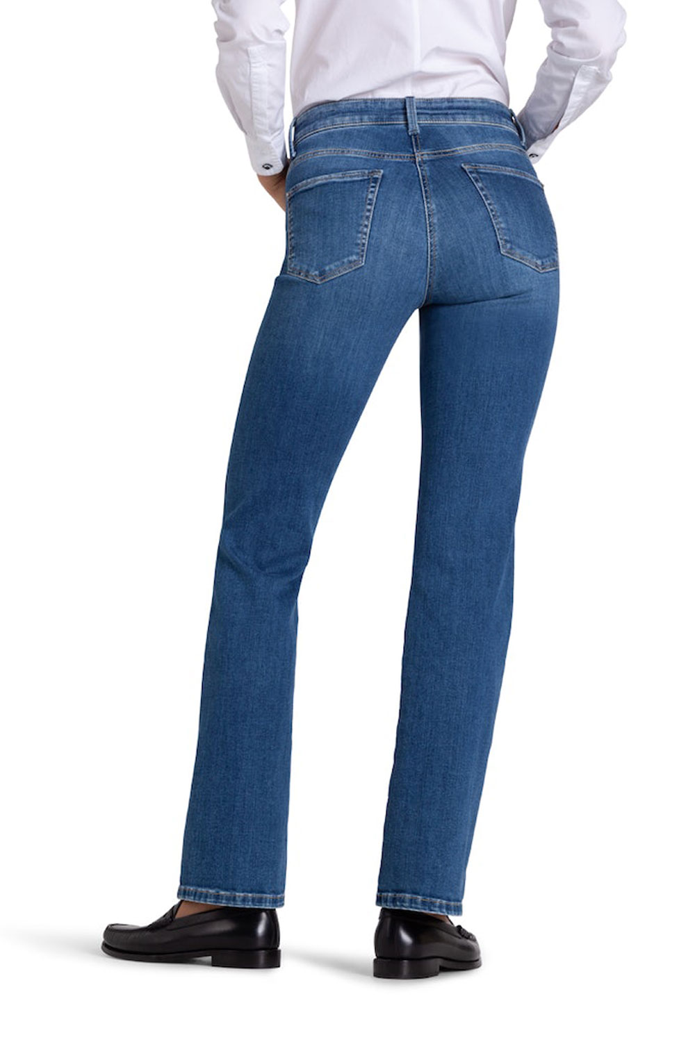 Jeans Paris flared mellanblå denim - 3